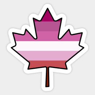 Maple Leaf Lesbian Pride! Sticker